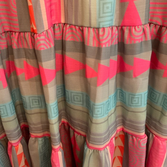 Colorful Geometric Pattern Dress - Picture 4 of 7